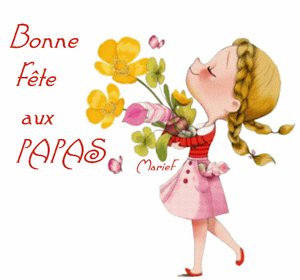 Gif animé bonne fête aix papas fille