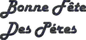 Gif animé bonne fête des pères noir et brillant