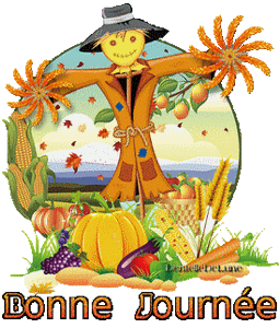 Gif animé bonne journée épouventail