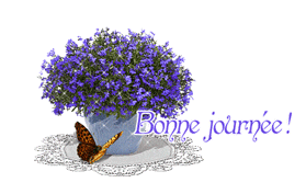 Gif bonne journée lavande