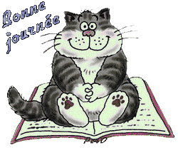 Gif bonne journée chat