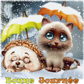 Gif bonne journée froid
