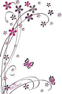 Gif bonne journée fleurs fines