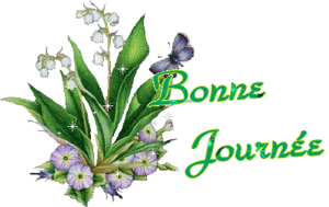 Gif bonne journée muguet