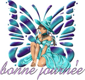 Gif animé bonne journée fée