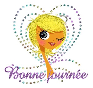 Gif animé bonne journée femme