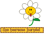 Gif animé bonne journée fleurs