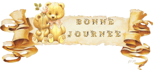 Gif animé bonne journée oursons 