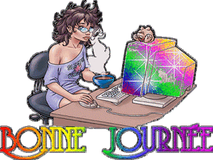 Gif animé bonne journée café