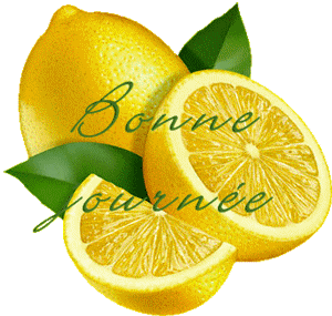 Gif animé bonne journée citrons