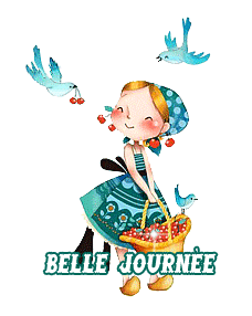 Gif animé belle journée fille
