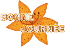 Gif animé bonne journée fleur