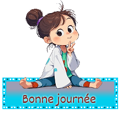Gif animé bonne journée fille