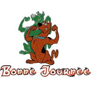 Gif animé bonne journée scoo bidoo