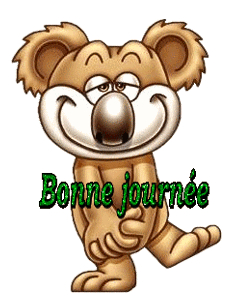 Gif animé bonne journée ours