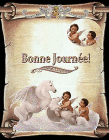 Gif animé bonne journée anges