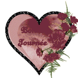 Gif animé bonne journée coeur