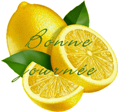 Gif animé bonne journée citrons