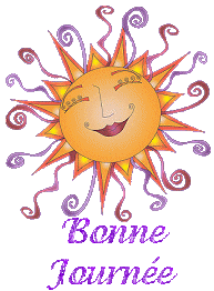 Gif animé bonne journée soleil