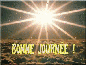 Gif animé bonne journée soleil