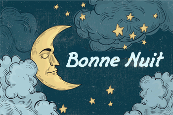 bonne nuit lune et nuages