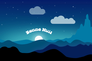 bonne nuit étoile filante