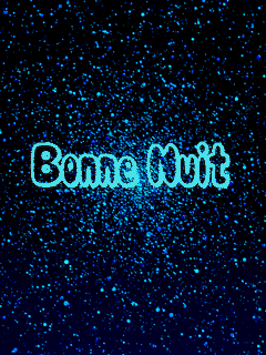 bonne nuit pailettes bleues