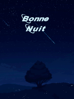 bonne nuit étoiles filantes