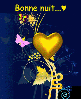 bonne nuit coeur papillon