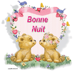 bonne nuit oursons et coeur