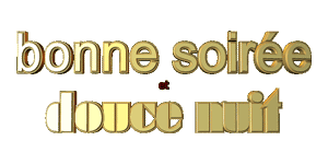Gif animé bonne soirée douce nuit