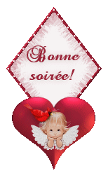 Gif animé bonne soirée ange