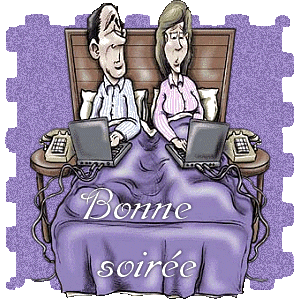 Gif animé bonne soirée au lit