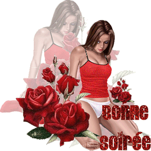 Gif animé bonne soirée sexy