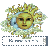 Gif animé bonne soirée soleil