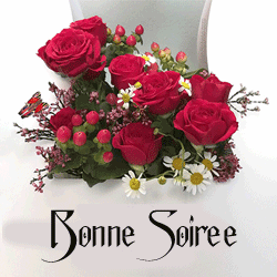Bonne soirée fleurs