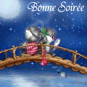 Gif animé bonne soirée romantique