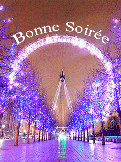 Gif animé bonne soirée illuminée