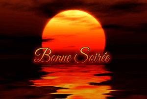 Gif animé bonne soirée couché de soleil