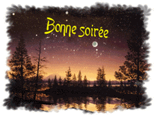 Gif animé bonne soirée ciel