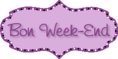 Gif animé bon week-end mauve