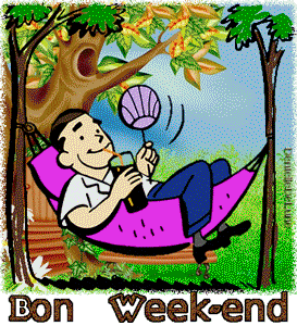 Gif animé bon week-end détente