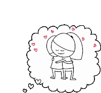 Gif câlin pensée