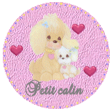 Gif petit calin caniche