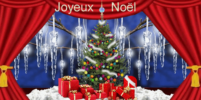 Belles de cartes animées de Noel