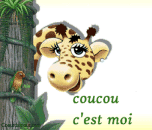 Gif animé coucou c'est moi