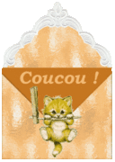 Gif animé coucou chat