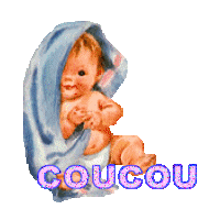 Gif animé coucou bébé