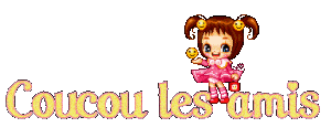Gif animé coucou les amis