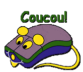 Gif animé coucou souris